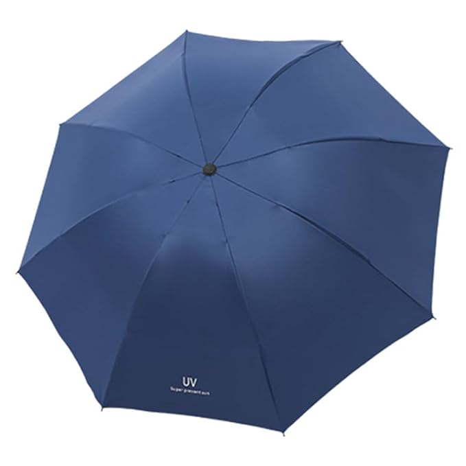 Automatic Open Close UV Umbrella for Rain Sun Protection, Blue