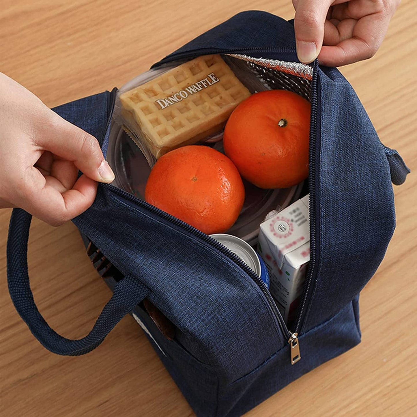 Lunch Bag for Office use, Men and Women/ Tiffin Bags for School Kids - Blue