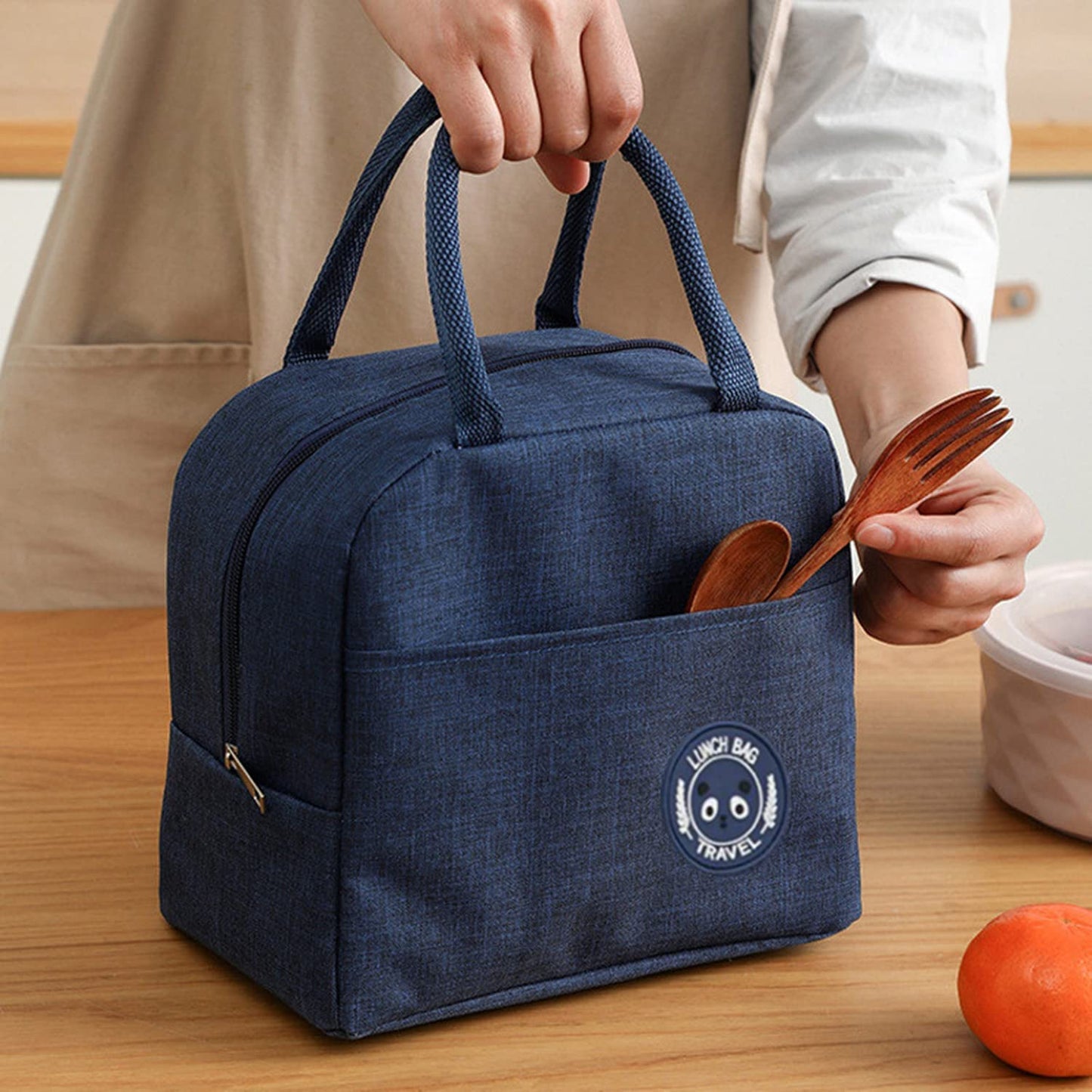 Lunch Bag for Office use, Men and Women/ Tiffin Bags for School Kids - Blue