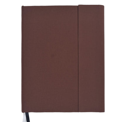 A5 Size with Double Magentic Flap Closure - Brown