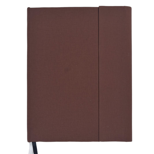 A5 Size with Double Magentic Flap Closure - Brown
