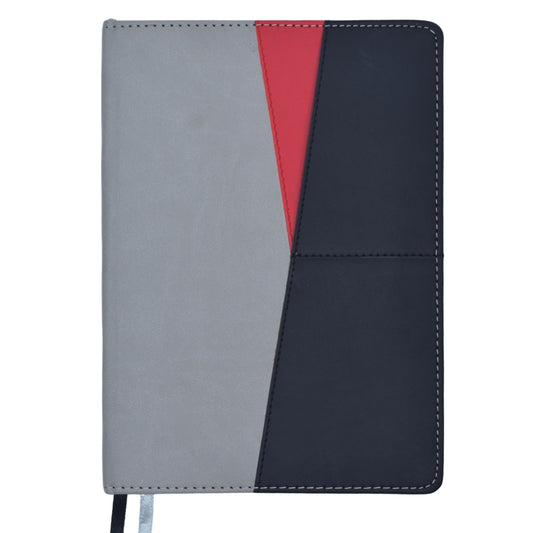 PU Hardbound Cover With Card Pocket Diary - Red