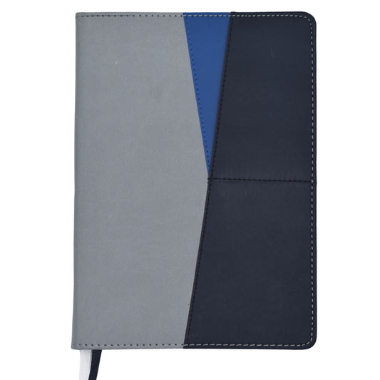 PU Hardbound Cover With Card Pocket Diary - Blue