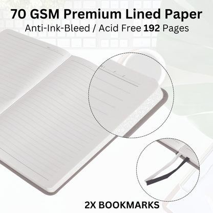 PU Hardbound Cover With Card Pocket Diary - Red