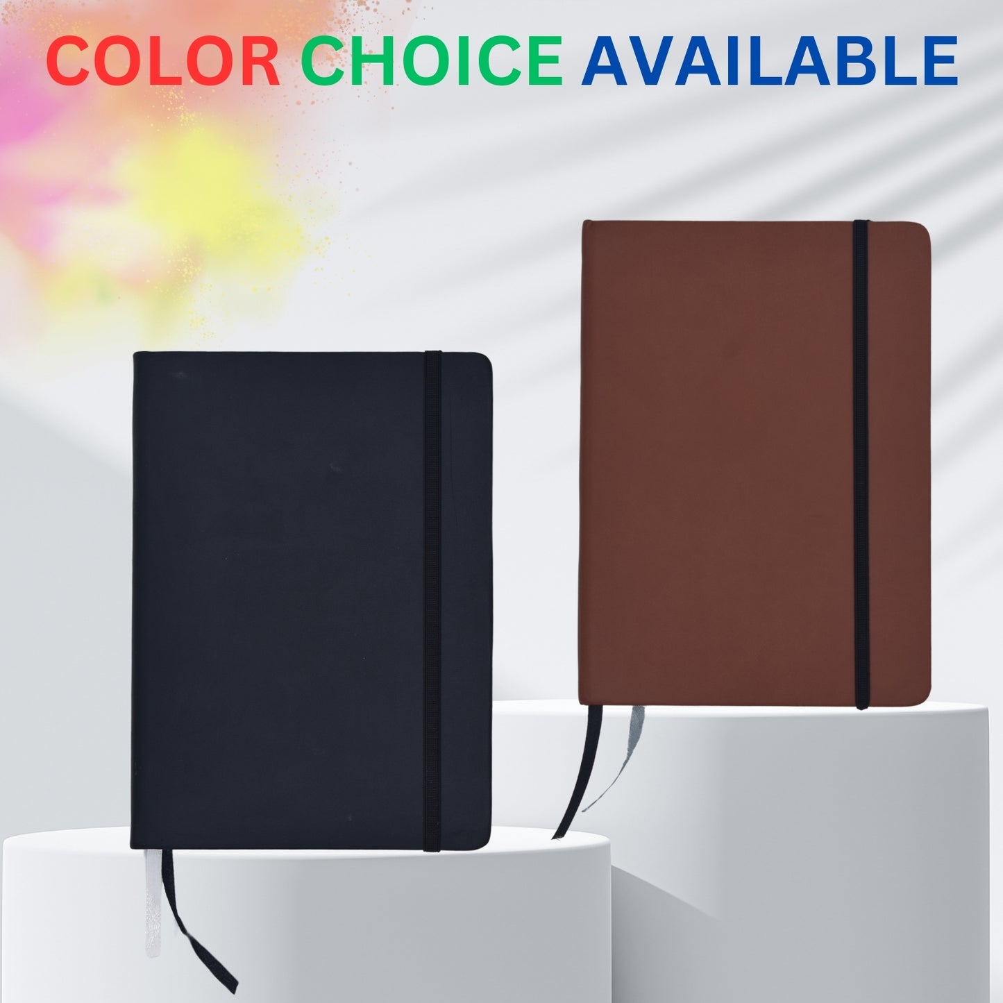 A5 Diary Journal with Elastic Closure - Black