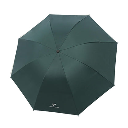 Automatic Open Close UV Umbrella for Rain Sun Protection, Green